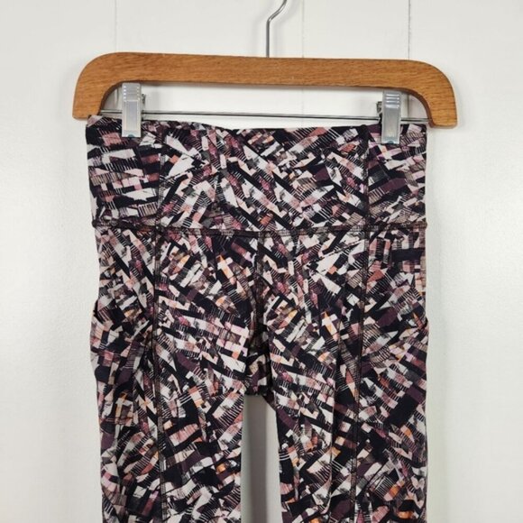 Lululemon Fast and Free Tight II 25" Leggings Nulux Kaleidoscopic Pink Size 4 - Picture 7 of 12